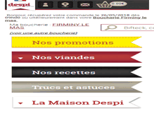 Tablet Screenshot of despi-le-boucher.com